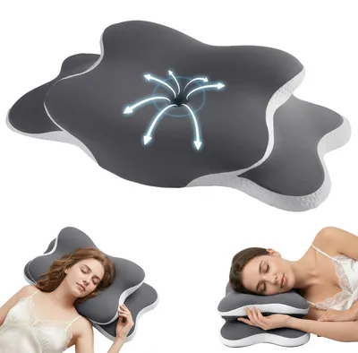 Immagine prodotto di Omgoods - Cuscino ergonomico in memory foam per il supporto del collo