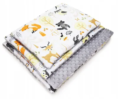 Produktbild von Kerstin Minky Kinderdecke 100x135 cm mit Kissen