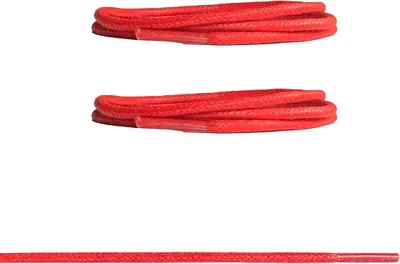 Gewachste Schnürsenkel in Rot - Länge: 120 cm