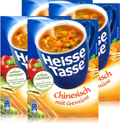 Produktbild von Heisse Tasse Chinesisch mit Gemüse 3 Beutel á 11,3g (4er Pack)