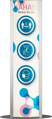 Produktbild von FRANKFURT Innenaufsteller LED beleuchtet, 180 x 50 cm