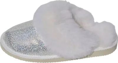 Produktbild von Lammfell Hausschuhe - MALIBU GLITZER - Schuhgröße: EUR 42 | Farbe: Weiß