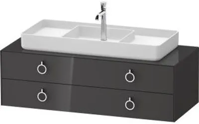 Produktbild von DURAVIT WT4992MH1H10000 Konsolen-WTU wandh. White Tulip 550x1