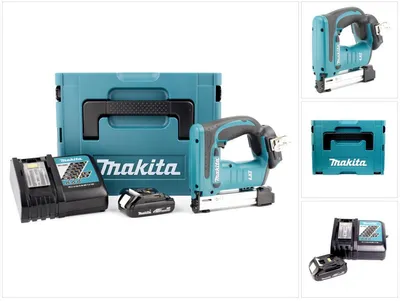 Produktbild von Makita DST 221 RY1J 18 V Li-Ion Akku Tacker im MAKPAC inkl. BL 1815 N Akku + Ladegerät