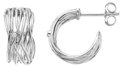 Produktbild von Bezaubernde silberne Ohrringe String DE895