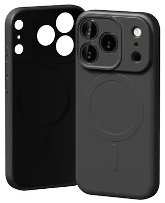 Productafbeelding van Mercury Semi-Silicone MagSafe hoesje voor de Apple iPhone 17 Pro, zwart