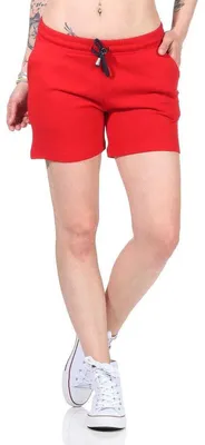 Produktbild von Bequeme Damen Shorts – Sommerliche Freizeit-Hotpants in vielen Farben & Prints Rot/M/38