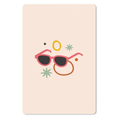 Produktbild von MuchoWow® Mauspad Mousepad Sonnenbrillen - Sommer - Sterne 18x27 cm - Mousepads - Maus Mat - Pad - Mausunterlage