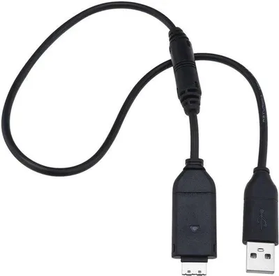 Immagine prodotto di Cavo USB per fotocamera digitale, caricabatterie e cavo dati, nero