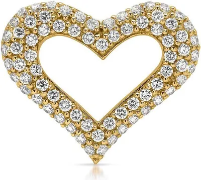 Produktbild von Herz aus vergoldetem Sterlingsilber mit funkelnden Zirkonia SP0695