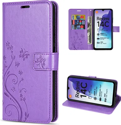 Produktbild von Hülle Xiaomi Redmi 14C /Poco C75, Handy Tasche Handyhülle Wallet Case Flip Cover