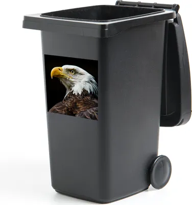 Produktbild von MuchoWow® Mülltonnenaufkleber Adler - Vogel - Augen - Schnabel 40x40 cm - Abfall-Aufkleber - Container - für Abfallcontainer