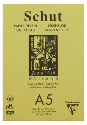 Produktbild von Clairefontaine SCH11805C, Mehrfarbig, A5 (148 x 210 mm), 125 g/m², 100 Blätter