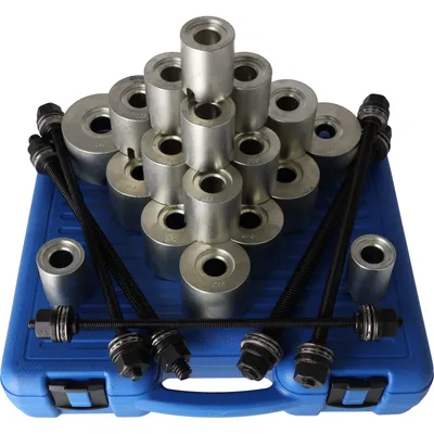 Produktbild von LUXTOM | Silentlager Abzieher, 27tlg, 34-90mm, M10-M18, Ausdrücker für Achslager, Werkzeug für Silentlager