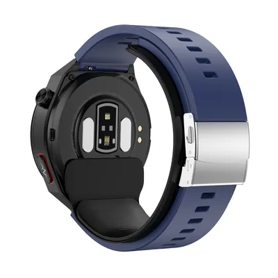 Produktbild von INF Smartwatch mit EKG, Blutdruck, Herzfrequenz, Blutsauerstoff Dunkelblau