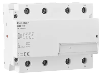 Wechselstrom-Schutzschalter, 100A, 4-polig, 2NO 2NC, AC 220V, DIN-Schiene