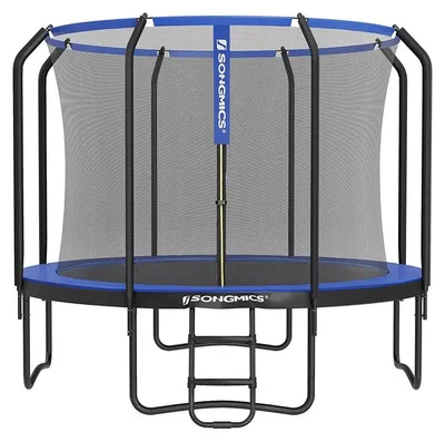 Immagine prodotto di Trampolino da esterno, diametro 366 cm, per bambini e adulti – colore blu scuro