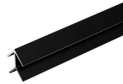 Zdjęcie produktu dla Listwa aluminiowa kątowa zewnętrzna do paneli SPC Cezar Czarny RAL9005 mat 2,80m
