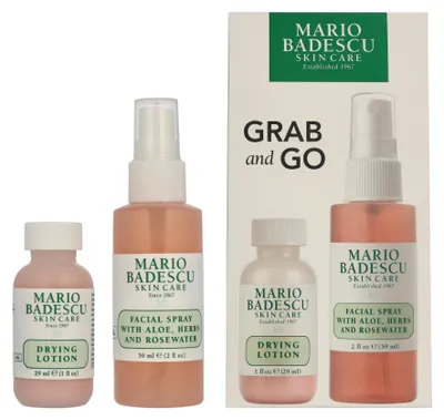 Zdjęcie produktu dla Balsam wysuszający 29ml/Spray do twarzy 59ml Zestaw Mario Badescu Grab And Go