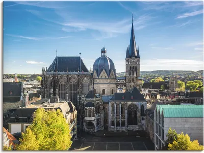 Produktbild von ARTland Leinwandbild Aachener Dom I Größe: 60x45 cm