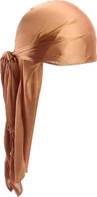 Produktbild von Piratenhut Silky Durag Head Wrap Durags Kopftuch Soft Cap，Khaki