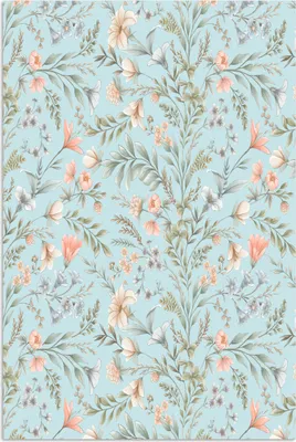 Produktbild von MuchoWow® Poster Blumen - Frühling - Blau 20x30 cm - Papierdruck