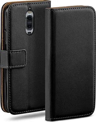 Produktbild von moex® Book Case kompatibel mit Huawei Mate 9 Pro - Hülle 360 Grad klappbar, Schwarz