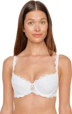 Produktbild von SUSA Dirndl-BH mit Bügel und Schalen / Push-Up Modell 7667, Serie Wiesn-Zauber (BH Größe: 95 D / Farbe: weiß)