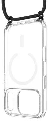 Obrázek produktu pro Pouzdro FIXED MagPure Neck s černou šňůrkou na krk pro Apple iPhone 17 Pro