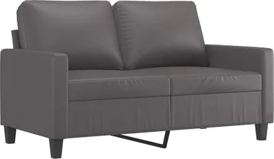 Produktbild von vidaXL 2-Sitzer-Sofa Grau 120 cm Kunstleder