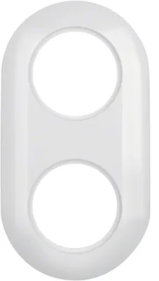 Immagine prodotto di Cornice Hager doppia, serie 1930, WTD3200WG, bianco polare lucido
