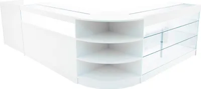 Imagen del producto de Conjunto de mostradores LED Hyperion: LM60 + B1500 + K1500 + TB60 – Blanco