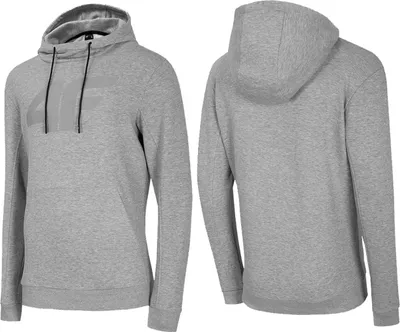 Produktbild von 4F Herren Sweatjacke mit Kapuze | bequemer Hoodie KapuzenpulloverGrau M