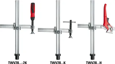 Produktbild von Bessey Spannelement mit variabler Ausladung TWV Knebelgriff mit abgerundeten Enden