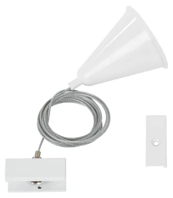 Produktbild von Aufhängeset für 3-Phasenstromschienen  Weiß