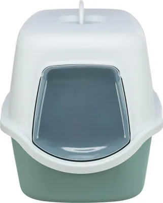 Produktbild von TRIXIE Katzentoilette Vico, mit Haube salbei/weiß