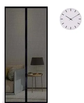 Immagine prodotto di Porta zanzariera magnetica, auto-chiudente, per la protezione dagli insetti, colore nero, dimensioni 120x210 cm