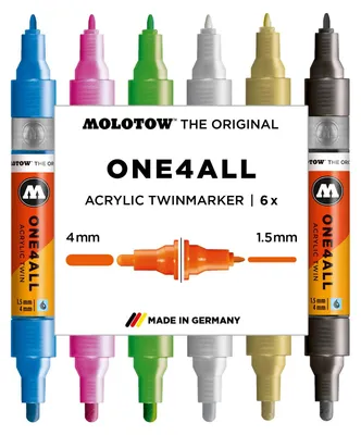 Image de Molotow Acrylique Twin One4All Metallic Set