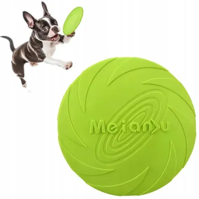 Produktbild von DKM Frisbee Wurfspielzeug für Hunde, Grün, 15 cm