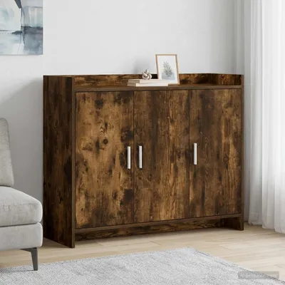 Immagine prodotto di Credenza vidaXL in rovere affumicato 98,5 x 33 x 80 cm in materiale derivato dal legno