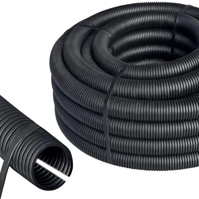 Zdjęcie produktu dla Rura izolacyjna ISOLATECH, nacięta, średnica wewnętrzna 20 mm, średnica zewnętrzna 25 mm, długość 5 m, kolor czarny