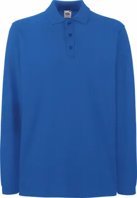 Produktbild von Fruit Of The Loom Premium Herren Polo-Shirt, Langarm BC1383 (M) (Königsblau)