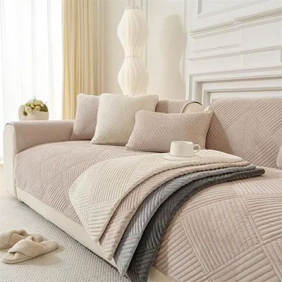 Immagine prodotto di Copridivano antiscivolo ispessito, copridivano 90x160cm, 2 posti, divano spesso, copridivano antiscivolo, protezione per mobili, tappetino per divano color kaki.