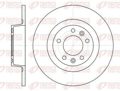 Produktbild von 2x REMSA Bremsscheibe 61312.00 hinten passend für PEUGEOT 407 (6D_) 289 5mm 50mm