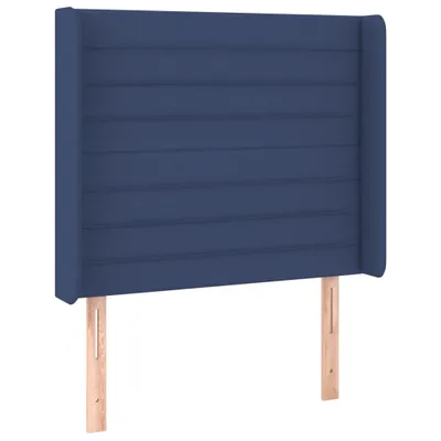 Immagine prodotto di vidaXL Testiera con orecchie blu 83x16x118/128 cm Tessuto