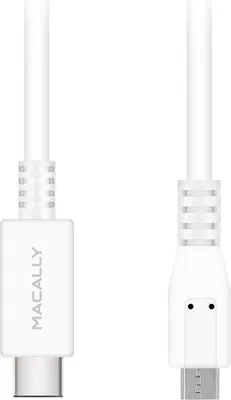 Produktbild von Macally UC2UMB, USB-C 2.0 zu Micro USB Kabel, 90 cm, weiß
