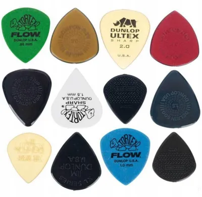 Produktbild von Dunlop Shred Variety 12er Set Gitarrenplektren für Shredding