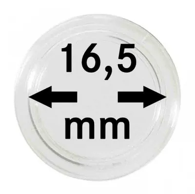 Produktbild von Lindner 2250165P Münzkapseln 16,5 mm-10er Pack