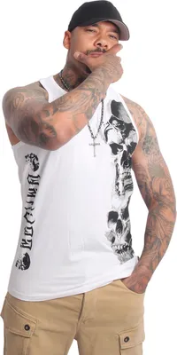 Obrázok produktu pre Yakuza Pánske tielko Mouth Slim Racer, biele, S