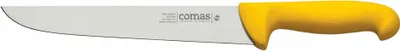 Image de Comas couteau de boucher Carbon, couteau de boucher, acier, PP, jaune, lame de 30 cm, 10123